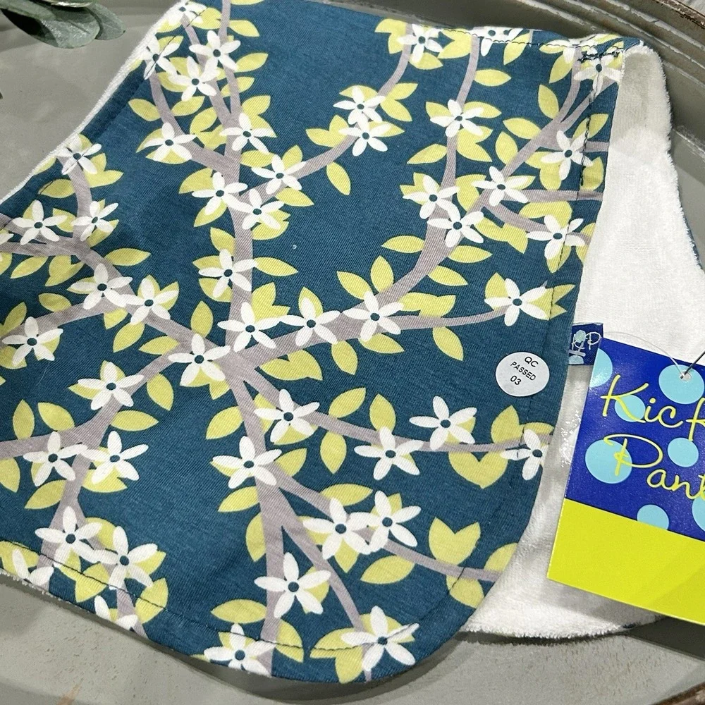 Kickee Pants Peacock Tree Canopy Burp Cloth‎